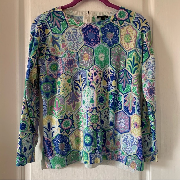 Talbots Sweaters - Talbots floral crew neck sweater